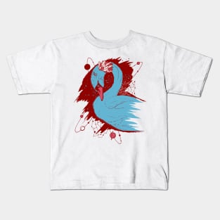 Pastel Tones Swan Among The Stars Kids T-Shirt